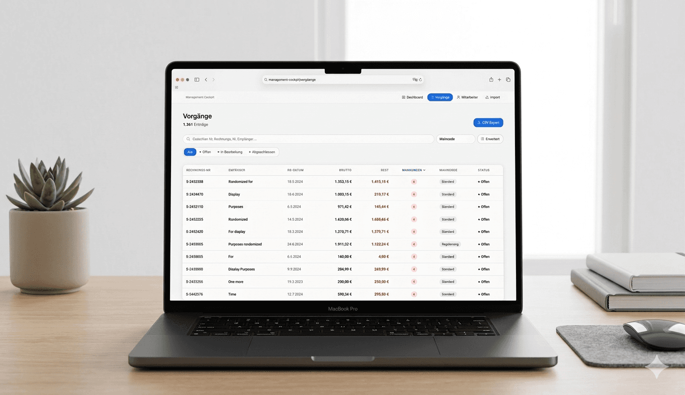 SV-Cockpit Vorgang Detail View