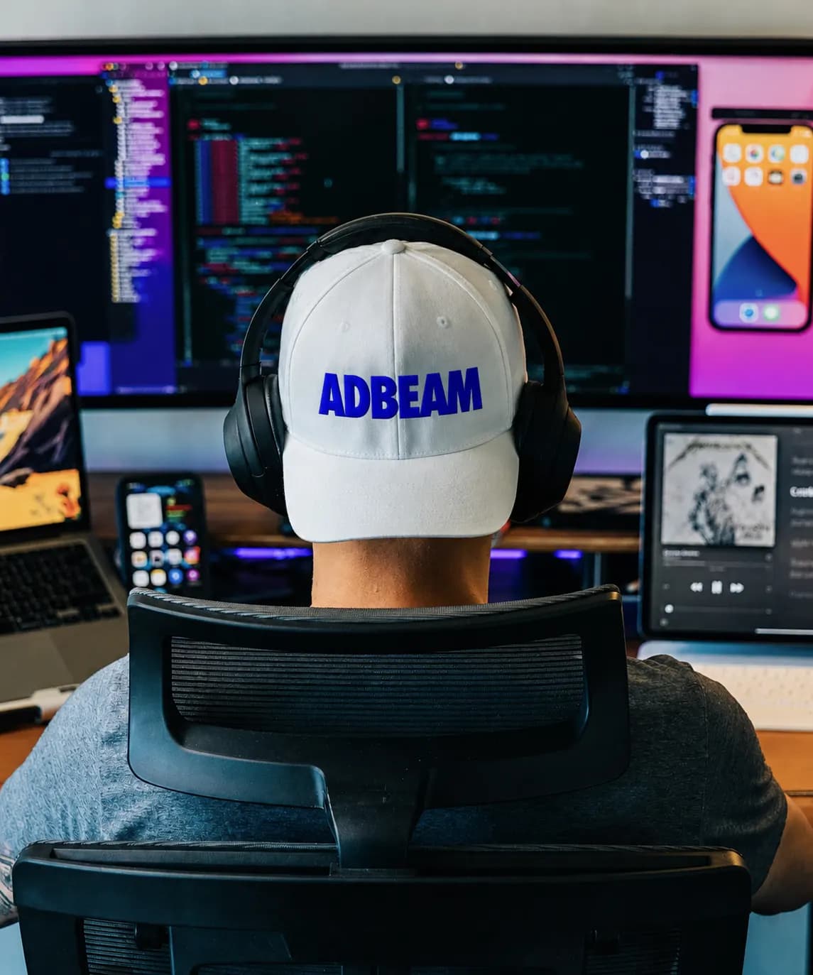 ADBEAM developer at work